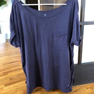 Purple Loose Gap Fit Athletic Tee